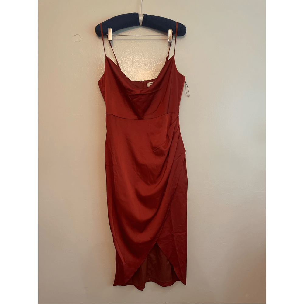 Showpo Rust Midi Dress